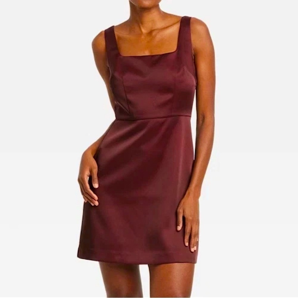 A New Day- Heavy Satin Mini Dress-Medium